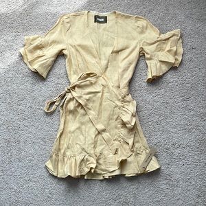 Linen flutter dress
